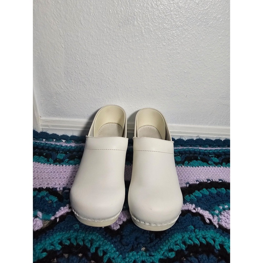 Dansko White Clogs